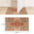 thumbnail image 6 of Retro Door Mat, 17 X 30 Inch Bohemian Orange Vintage Carpet Welcome Doormat Decorative Home Floor Mat, Non Slip Rubber Back and Strong Water Absorption for Outdoor Indoor Entrance Decor, 6 of 6