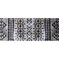 thumbnail image 1 of homeroots home decor 401067 2' x 6' Black and Gray Aztec Washable Runner Rug, 1 of 1