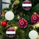 thumbnail image 4 of Bola Navideña de Terciopelo con Incrustaciones de Diamantes, Adorno para Árbol de Navidad, Bola Colgante, Adorno para Escaparate Navideño, Bola de Peluche., 4 of 6