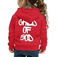 thumbnail image 4 of MAWOTEA Child of God Double Side Print,Girls hoodie Fleece Lined Made From 50% Cotton 50% Polyster,Long Sleeve Design Size 5 Years- Size 12 Years, 4 of 8