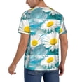 thumbnail image 2 of KLL Daisy Flowers for Men's Baseball Shirts,Short Sleeve Casual Shirts Button Down Shirt for Men Beach Summer Wedding Shirt-XX-Large, 2 of 7