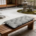 thumbnail image 4 of Outdoor Bench Cushion Waterproof Non Slip Tufted Bench Cushions for Garden Furniture Patio Lounger Porch Swing Outdoor Loveseat Pads 35x20 Inch, 4 of 5
