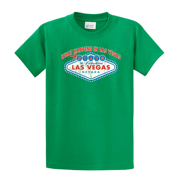 What Happens In Vegas Vegas Las Vegas T-shirt Funny Vacation Visit Tee-Kelly-XXL - Walmart.com