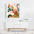 thumbnail image 2 of Chic Reading Corner - India Illustration Modern Art Minimalist Boho Abstract Tropical Botanical Summer White Framed Wall Art Print 16 x 20 inches, 2 of 3
