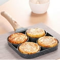 thumbnail image 4 of Non-Stick Four-Hole Frying Pan with Flat Bottom for Simultaneous Egg/Pancake Cooking, Versatile Breakfast & Steak Pan Suitable for Gas Stoves, Efficient Multi-Cooking Tool, Stylish Gift Option,FCM, 4 of 5