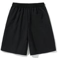 thumbnail image 4 of Men's Athletic Running Workout Cooling Shorts 11 inches Swim Trunks No Liner with Pockets Quick Dry Lightweight Baggy Beach Shorts Big and Tall Size M-5XL Black, 4 of 8
