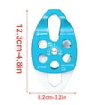 thumbnail image 3 of Portable Rope Pulley Smooth Rigging Climbing Accessory Locking Accessories the adoption of sturdy Protective for Mountaineering Blue, 3 of 7