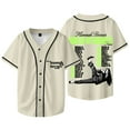 thumbnail image 2 of Hannah Berner None Of My Business Tour Merch Baseball Jacket V-neck Short Sleeve T-shirts, 2 of 6