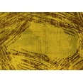 thumbnail image 1 of Ahgly Company Machine Washable Indoor Rectangle Oriental Yellow Industrial Area Rugs, 2' x 4', 1 of 4