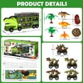 thumbnail image 4 of Ayieyill Dinosaur Truck Toys for Boys 3-6 Years, Dinosaur Truck Carrier -Tyrannosaurus Transport Car Carrier Truck with Lights, Music and Sounds, Dinosaur Play Sets for Boys Girls, 4 of 8