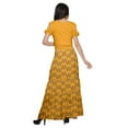 thumbnail image 4 of Moomaya Crop Top And Flared Skirt Set Printed Ethnic Rayon Dresses For Women, 4 of 6