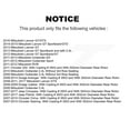 thumbnail image 2 of CMX Rear Disc Brake Caliper Left Right Side (Driver Passenger) Kit for Car Mitsubishi Jeep Lancer Patriot Compass Dodge Outlander Avenger Chrysler Sebring Caliber Sport RVR 200 Cirrus KBC-100305, 2 of 10