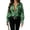 Green_#32, variant on Womens Vintage Snake Print Blouse Collared Long Sleeve Button Front Relaxed Fit Casual Shirt Top for Everyday Wear,L