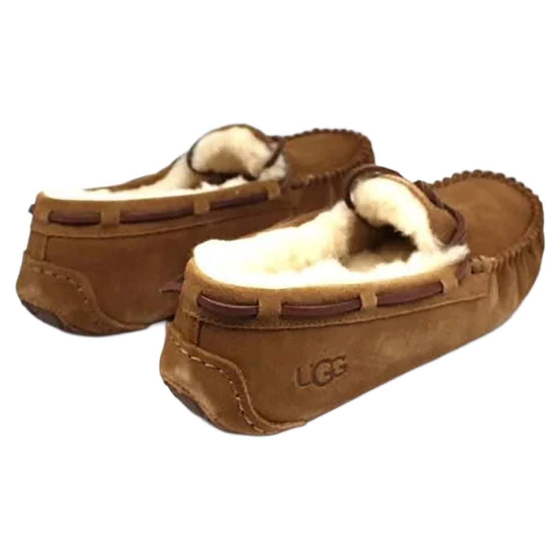 UGG Dakota サイズ8 UGG Dakota Ladies' Moccasin Slipper, Size 8, Tan, Suede, Rubber