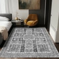 Socofuz 6x9ft Washable Area Rug for Living Room, Entryway, Laundry