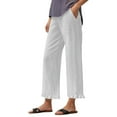 thumbnail image 1 of WILLBEST Pantalones Casuales para Mujer, Holgados, de Cintura Alta, Corte Recto, Cómodos para Uso Diario Mediana, 1 of 4