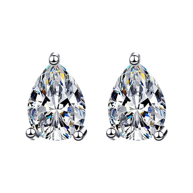 Vintage Minimalist Inlaid Diamond Metal Flash Ladies Earring Jewelry Gift