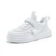 thumbnail image 5 of Zapatos de tabla para niños, zapatos blancos, zapatos deportivos casuales, zapatos de primavera y verano para niños, zapatillas de deporte planas de malla para niños y niñas, 5 of 5