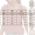 thumbnail image 3 of Tank Tops for Women V Neck Ruffle Solid Color Sweet Sleeveless Vests, 3 of 5