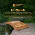 thumbnail image 5 of All Things Cedar FB48 4-ft Durable Outdoor Wooden Bridge - 46.5L x 35W x 7H, 5 of 6