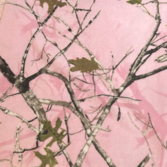 TrueTimber Conceal Camo Pink Fleece Fabric (1 Yard)