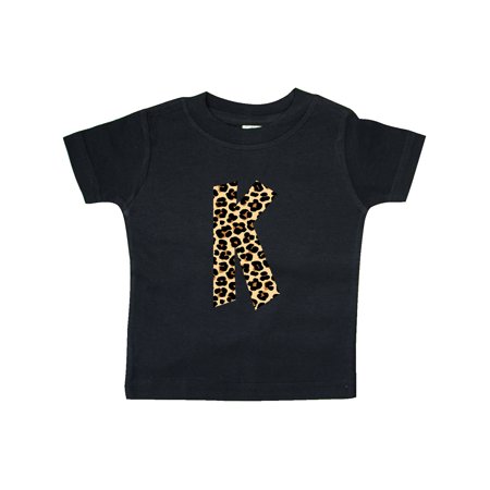 

Inktastic Leopard Print Letter K Gift Baby Boy or Baby Girl T-Shirt