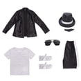 thumbnail image 7 of Dance Star 𝐂ostume for Kids 80s 90s Pop Stage Outfits with Hat Gloves Glasses Necklace 𝐂osplay Party Play Boys Fall Clothes Y2K, 7 of 7