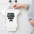 thumbnail image 5 of Future Gaming Buddy Gamer Dad Joke Romper Boys or Girls Infant Baby Brisco Brands 12M, 5 of 6