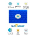 thumbnail image 2 of Sun2Solar Bleu Couverture Solaire Ronde de 21 Pieds à Rétention de Chaleur / Série 800 avec Ensemble de 6 Oeillets Robustes / pour Piscines Rondes Creusées et hors Terre / Placer Tête-de-Bulle, 2 of 6