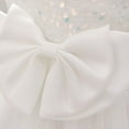 thumbnail image 6 of NAISIBABY Girls Princess Dress, Sleeveless Tutu Mesh Glitter Sequin Birthday Wedding Party Pageant Dress White 6Months, 6 of 8