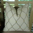 thumbnail image 1 of Thomas Collection White Gray Silver Diamond Embroidered Luxury Pillow - 11171, 1 of 5
