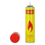 NEON Universal Butane Gas Lighter Refill Ultra Refine - 12 Pack Display (Yellow)