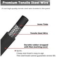 thumbnail image 5 of YAMATIC Pressure Washer Hose 3/8" x 25 FT, 4000 PSI Commercial Grade High Tensile Wire Braided, Swivel Quick Connector, 5 of 6