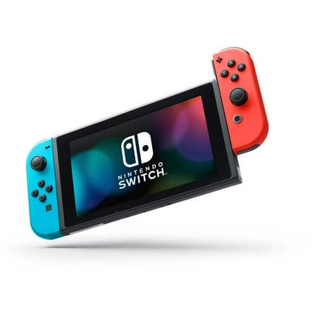 Nintendo Switch Console with Neon Blue & Red Joy Con HACSKABAA