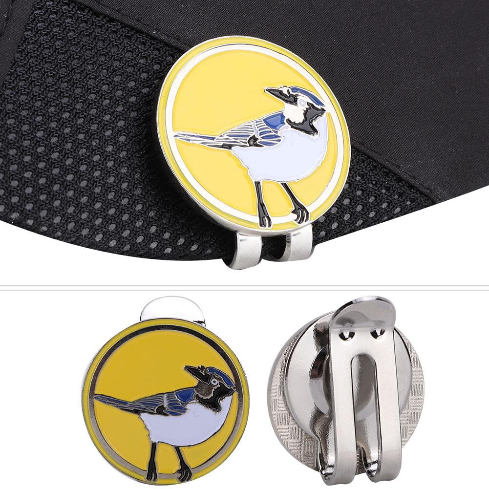 OTVIAP Metal Golf Cap Hat Visor Clip Ball Marker Accessory Multiple Patterns, Golf Ball