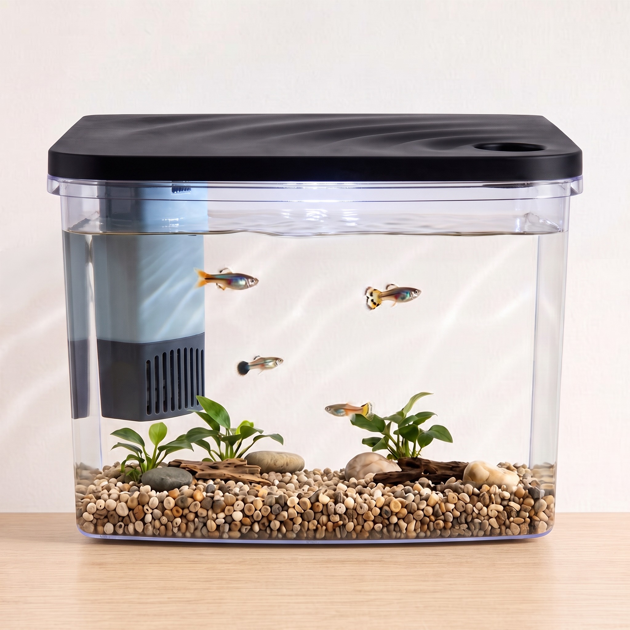 Vibrant Life 5-Gallon Bow-Front Aquarium Starter Kit photo 2