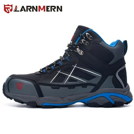

LARNMERN Mens Steel Toe Work Safety Shoes Lightweight Breathable Anti-smashing Anti-puncture Anti-static Protective Boots