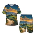 thumbnail image 1 of Balery Sunflowers At Sunset Conjunto de Pijama Infantil de Manga Corta con Estampado – Ropa de Dormir de Algodón Suave-3X-Large, 1 of 6