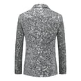 thumbnail image 2 of Traje informal ajustado de estilo coreano para hombre, personalidad escénica, presentador de espectáculos, chaqueta de traje de color sólido con lentejuelas para hombre, 2 of 4