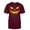wei163-Brick Red, variant on Halloween T Shirts for Men Short Sleeve Pumpkin Face Funny Graphic Printed Tees Casual Novelty Tops Red XL