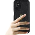 thumbnail image 6 of for Samsung Galaxy A14 5G Case with Card Holder,Credit Card Holder,Stand Ring Kickstand,Phone Wallet Case for Women 6.6"(Black), 6 of 15
