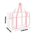thumbnail image 3 of PATLOLLAV Summer Beach Storage Bag,Clear Beach Handheld Bag,Clear Bags Stadium Approved,See Through Tote Bag+Shoulder Strap Large Transparent Bag,Summer Supplies, 3 of 5