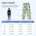 thumbnail image 4 of Sigee Meadow Plants And Butterflies print Men's Pajama Pants Lounge Sleep Bottoms with Elastic Waistband and Pockets-Small, 4 of 6