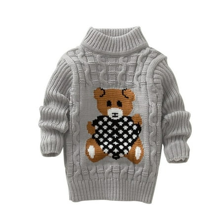 

WuLIQna Girls Cardigan Loose Long Sleeve Sweaters Cropped Kids Knit Sweater Outerwear Toddler Cartoon Snowman Knit Sweater Base Warm Sweater