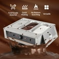 thumbnail image 2 of EastVita Chocolate Tempering Machine - 3 Tanks,4.12 QT Each,86~176℉ Temp Control,1500W Stainless Steel Electric Commercial Food Warmer,Knob,Model CS-3, 2 of 7