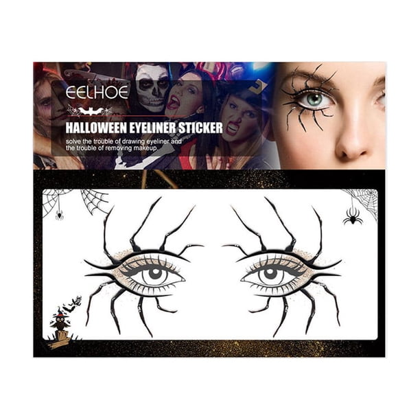 Seitruly 1 par de pegatinas para ojos de Halloween para hombres y mujeres, fotografía de cumpleaños para banquetes, calcomanías autoadhesivas para Difuminador de ojos Tipo 2 Seitruly CE013960-02B