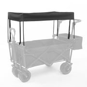 Removable Awning Canopy for Wagon Attachment Sun Shade Cover for Trolley Cart