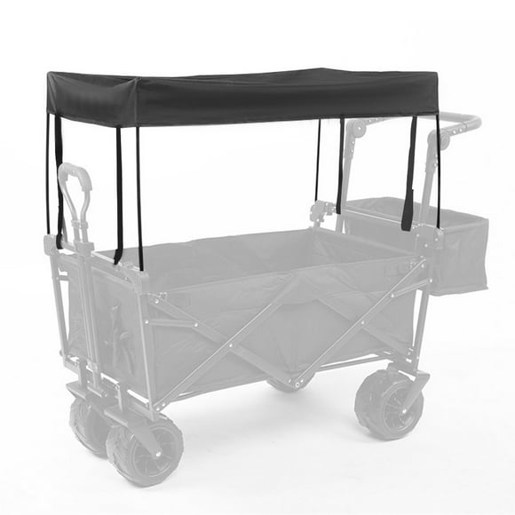 Collapsible Wagon Cart Awning Canopy Outdoor Folding Trolley Cart Accessory Push Pull Wagon Cover For Shopping Garden Camping