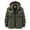 Army Green, variant on Fesfesfes Winter Coat for New Fashion Casual Loose Plush Warm Cotton Hooded Jacket Long Sleeve Parkas