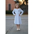 thumbnail image 3 of Vestido tipo jersey Disney Frozen Elsa Anna para niñas 2T morado, 3 of 7